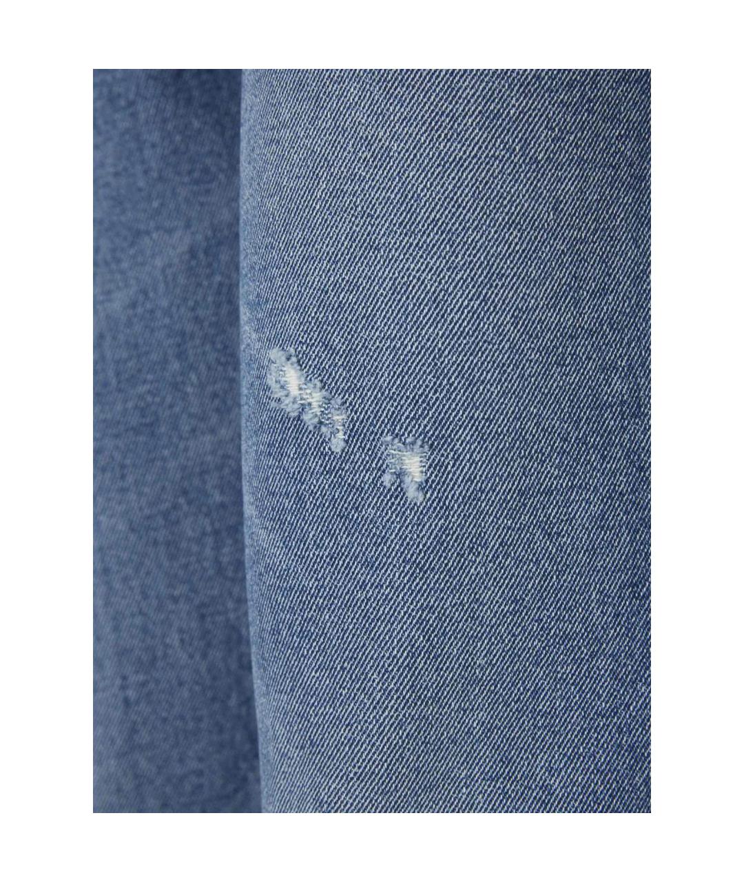ACNE STUDIOS Синие хлопковые джинсы слим, фото 4
