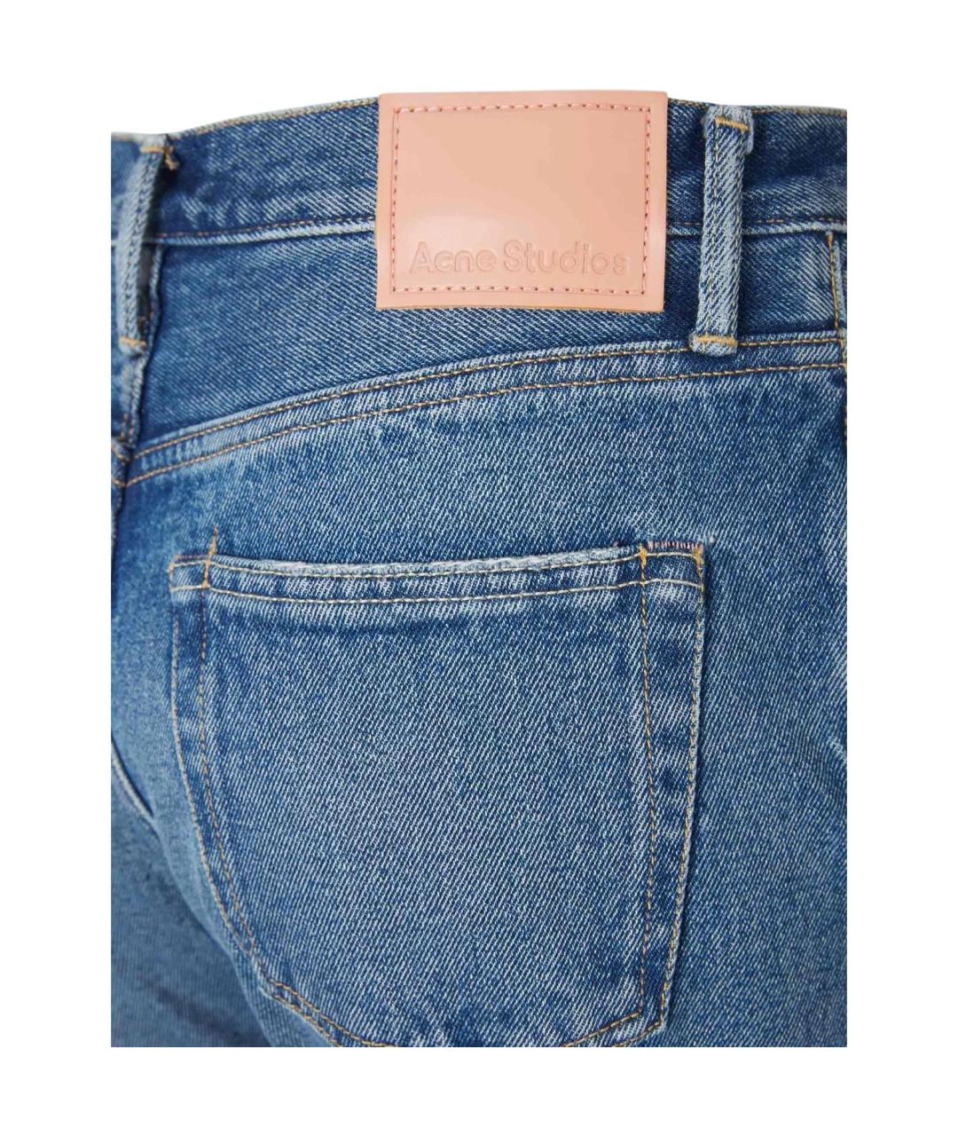 ACNE STUDIOS Синие хлопковые джинсы слим, фото 5