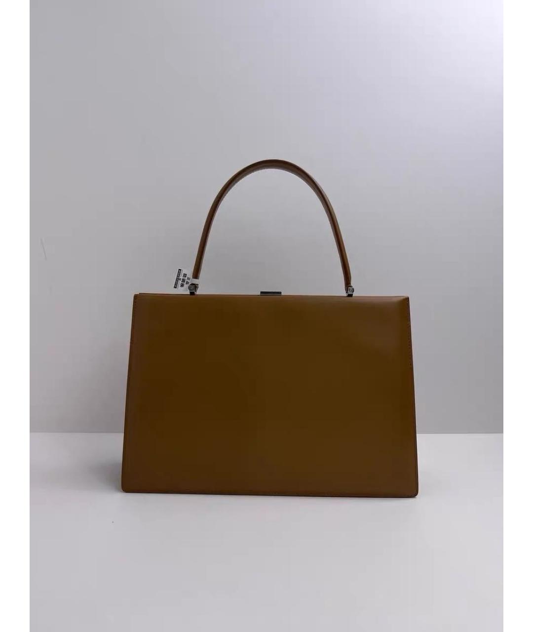 CELINE Коричневая кожаная сумка тоут, фото 3