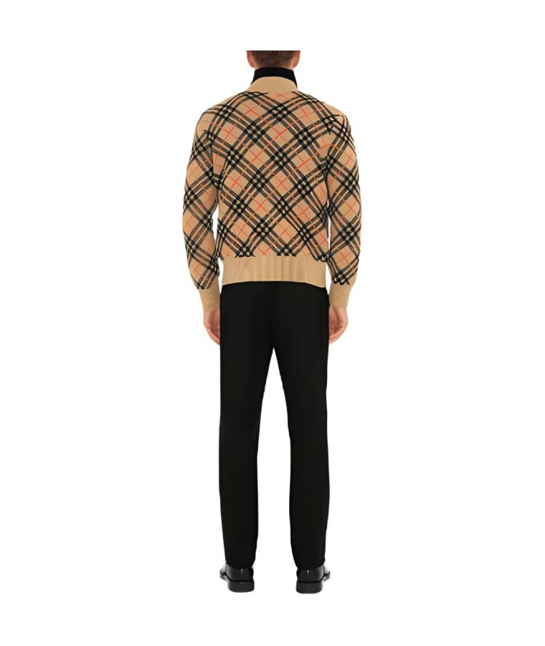 BURBERRY Коричневый джемпер / свитер, фото 3