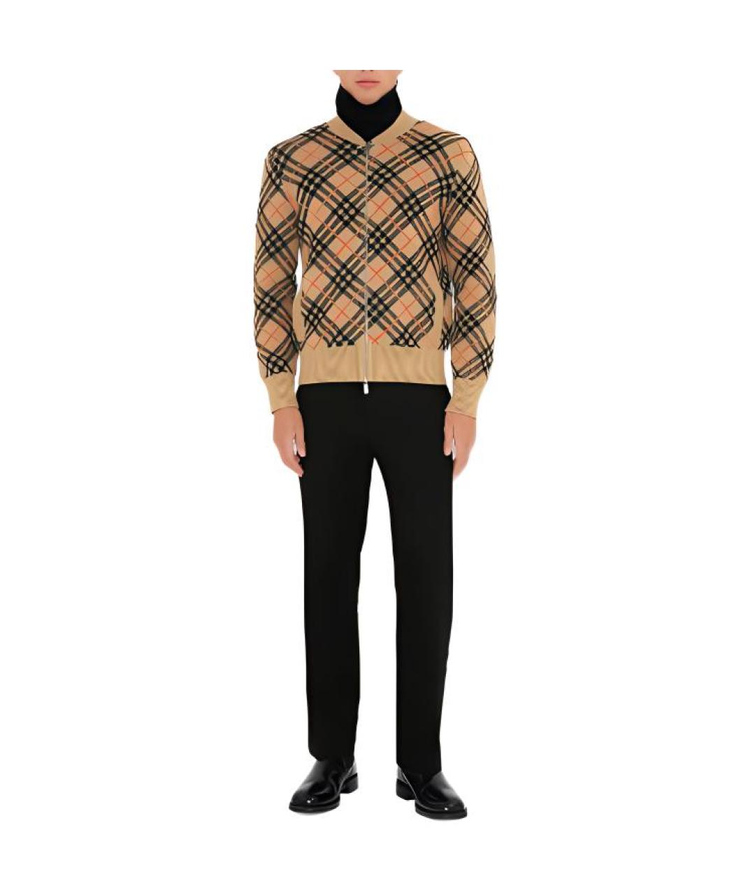 BURBERRY Коричневый джемпер / свитер, фото 2