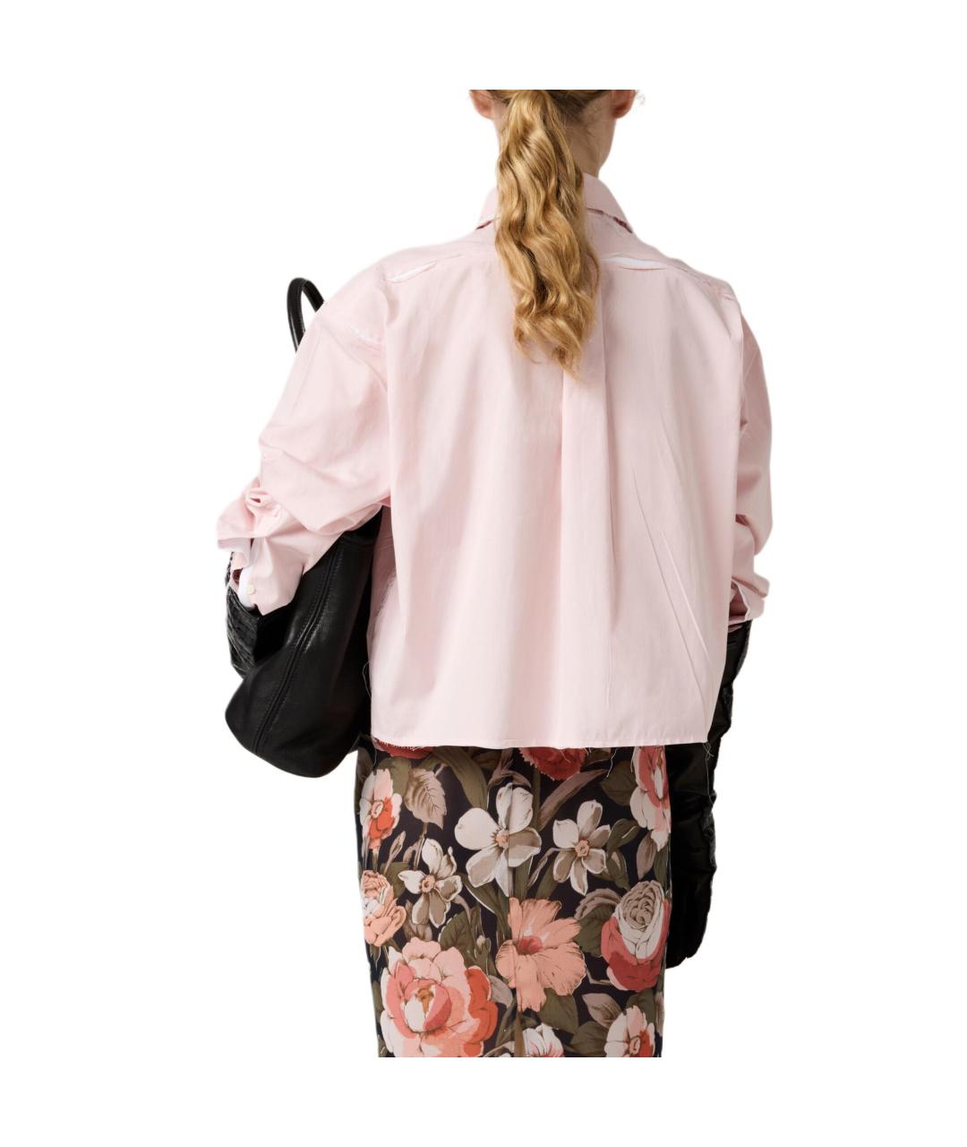 MIU MIU Розовая рубашка, фото 4