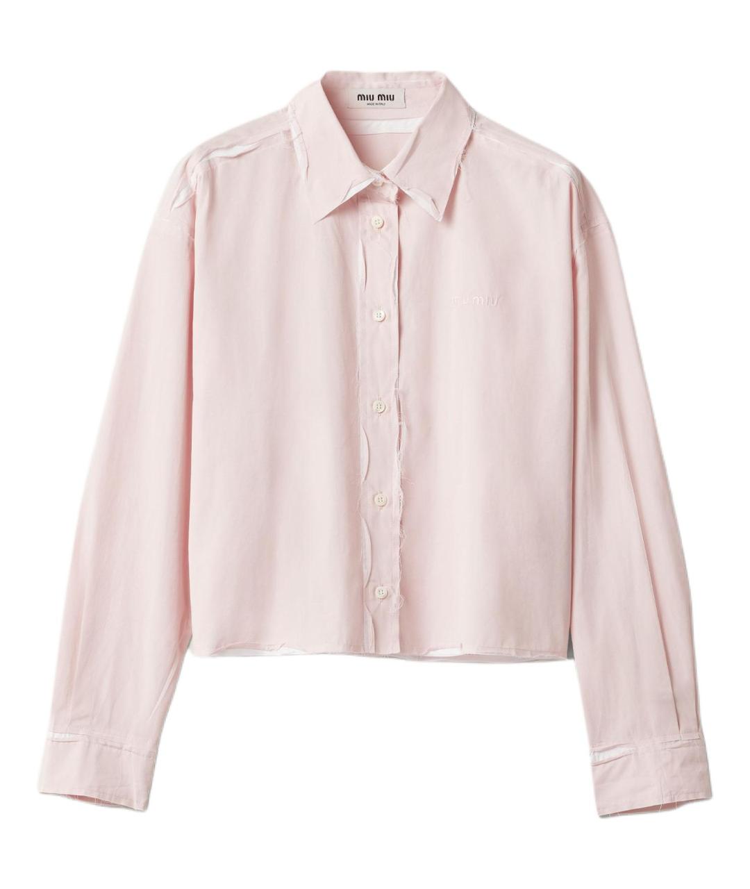 MIU MIU Розовая рубашка, фото 1