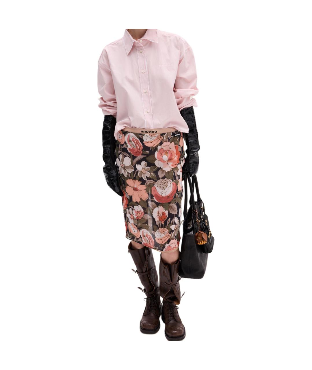 MIU MIU Розовая рубашка, фото 3