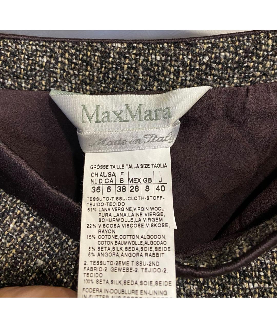 MAX MARA Серый шерстяной костюм с юбками, фото 4