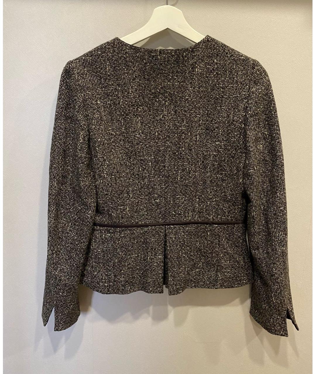 MAX MARA Серый шерстяной костюм с юбками, фото 7