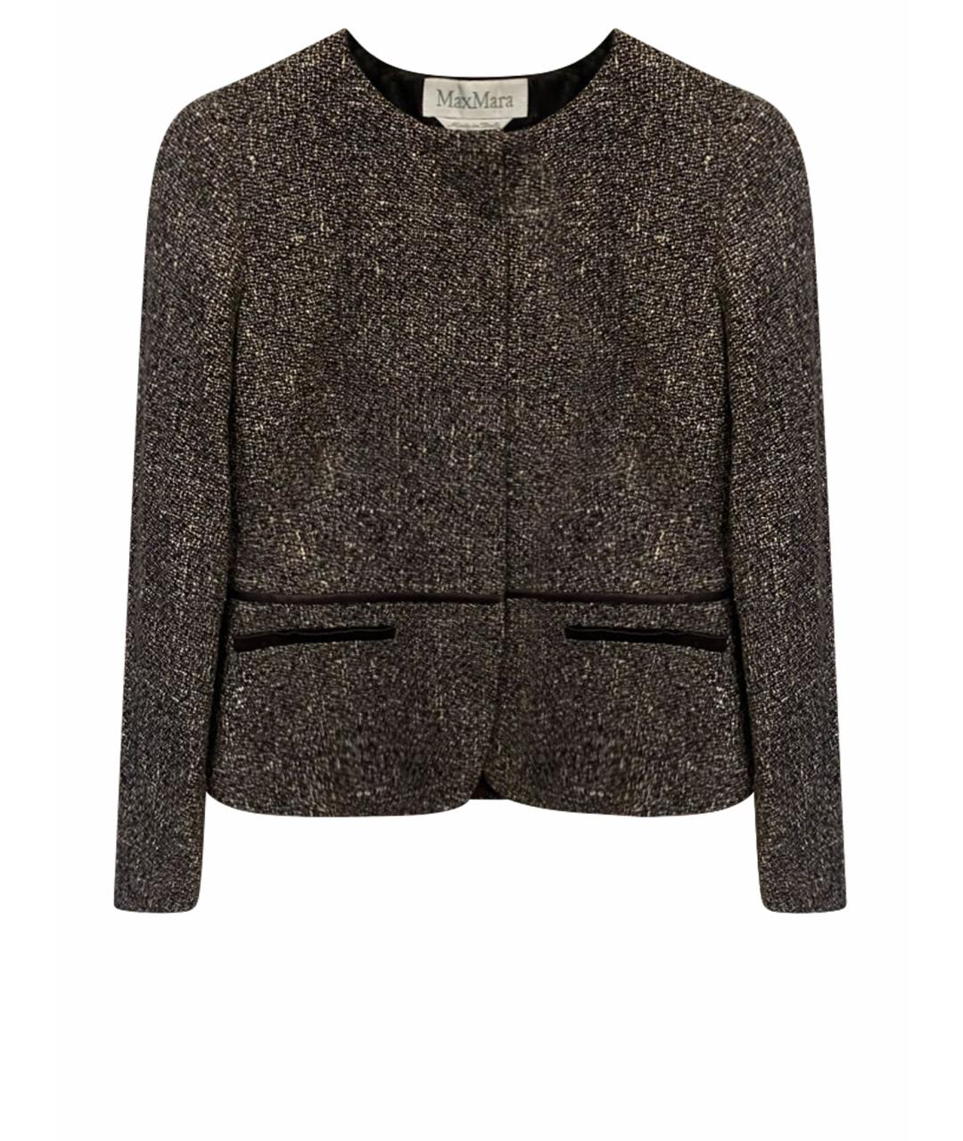 MAX MARA Серый шерстяной костюм с юбками, фото 1
