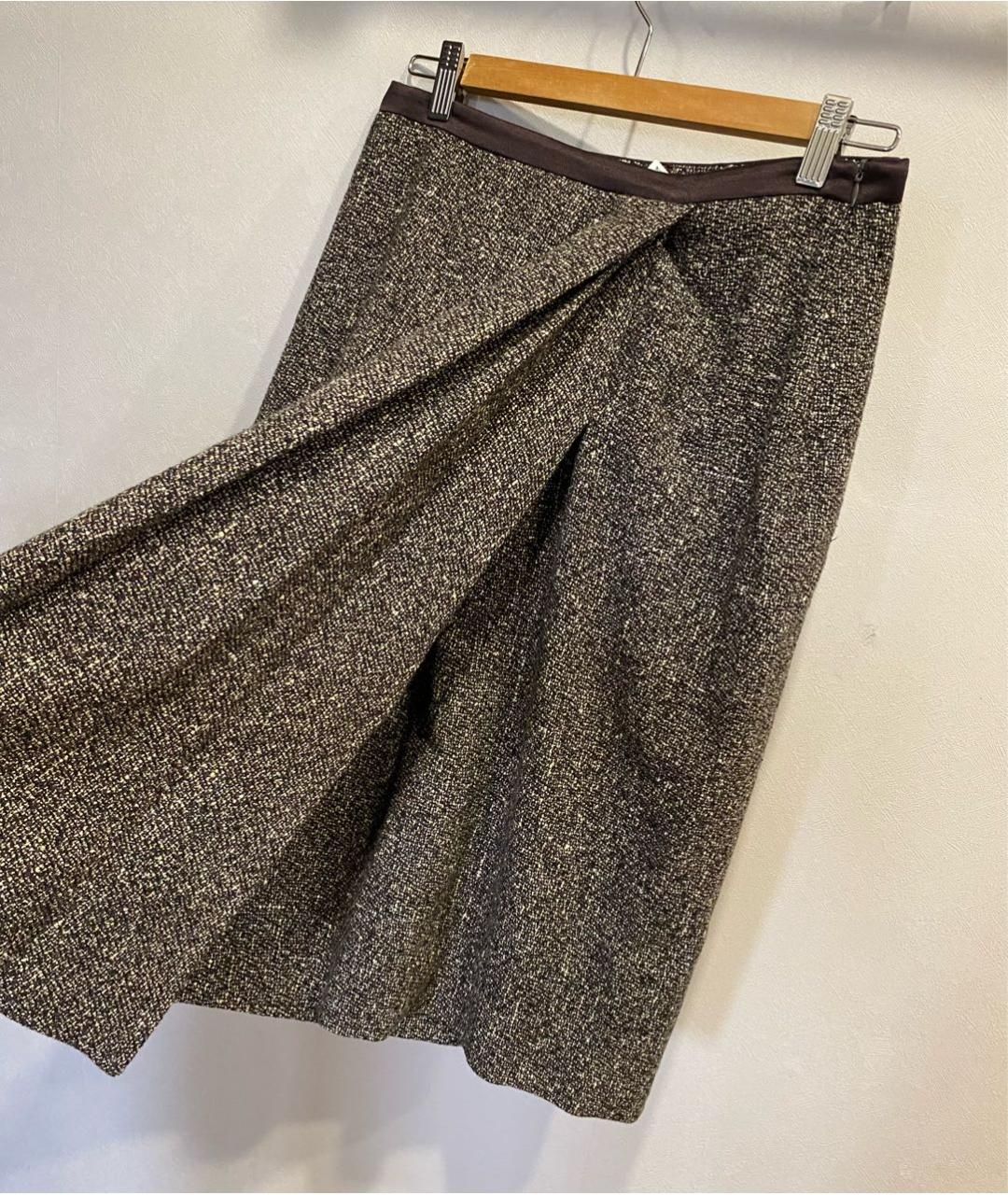 MAX MARA Серый шерстяной костюм с юбками, фото 3