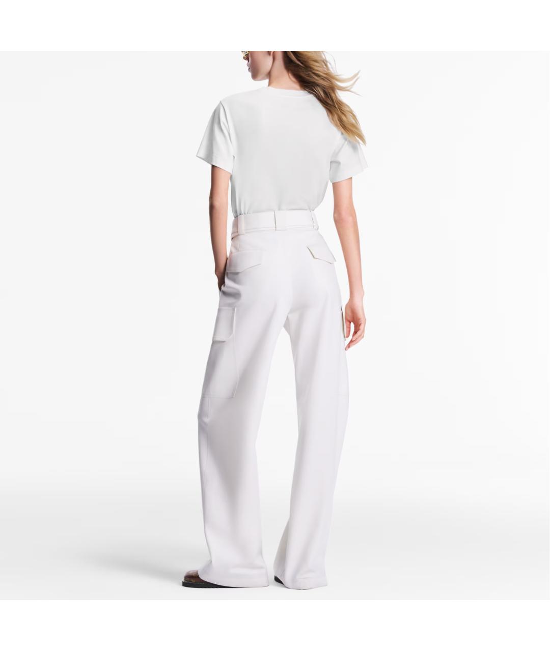 LOUIS VUITTON Белая хлопковая футболка, фото 5