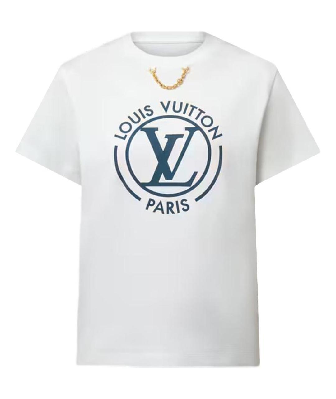 LOUIS VUITTON Белая хлопковая футболка, фото 1