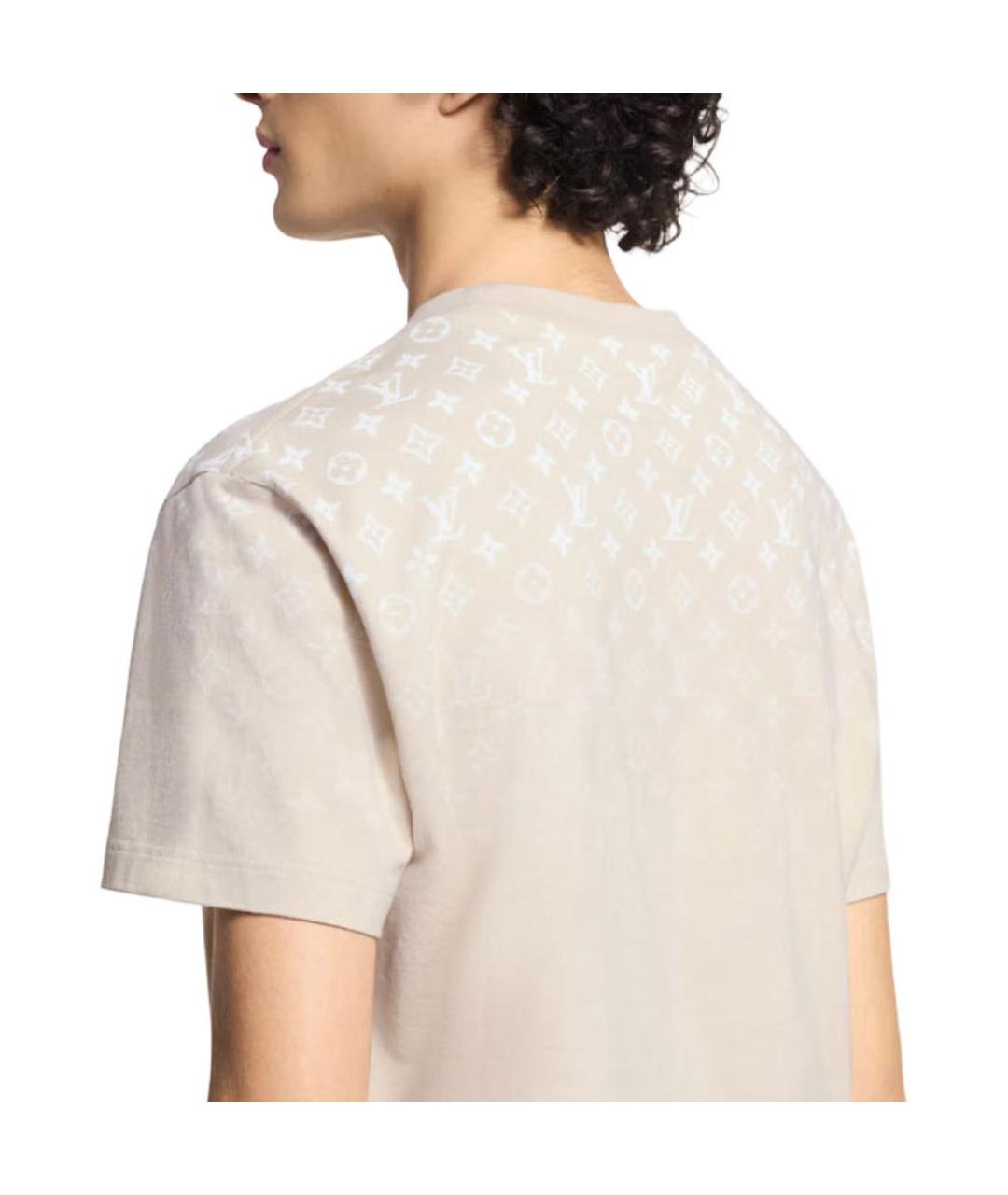 LOUIS VUITTON Хаки хлопковая футболка, фото 5