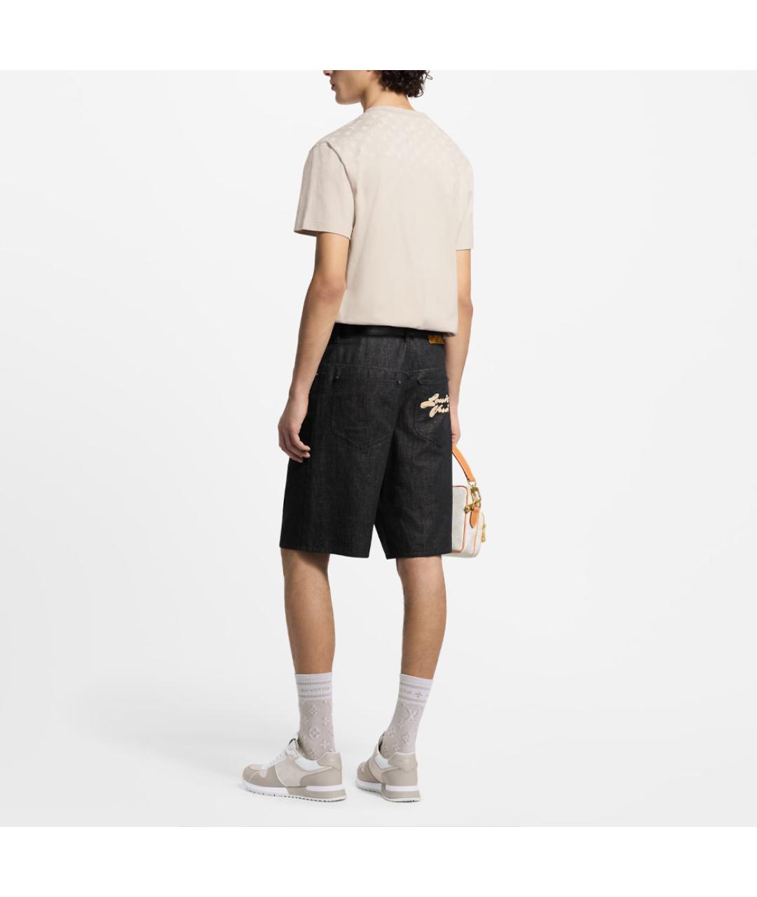 LOUIS VUITTON Хаки хлопковая футболка, фото 3