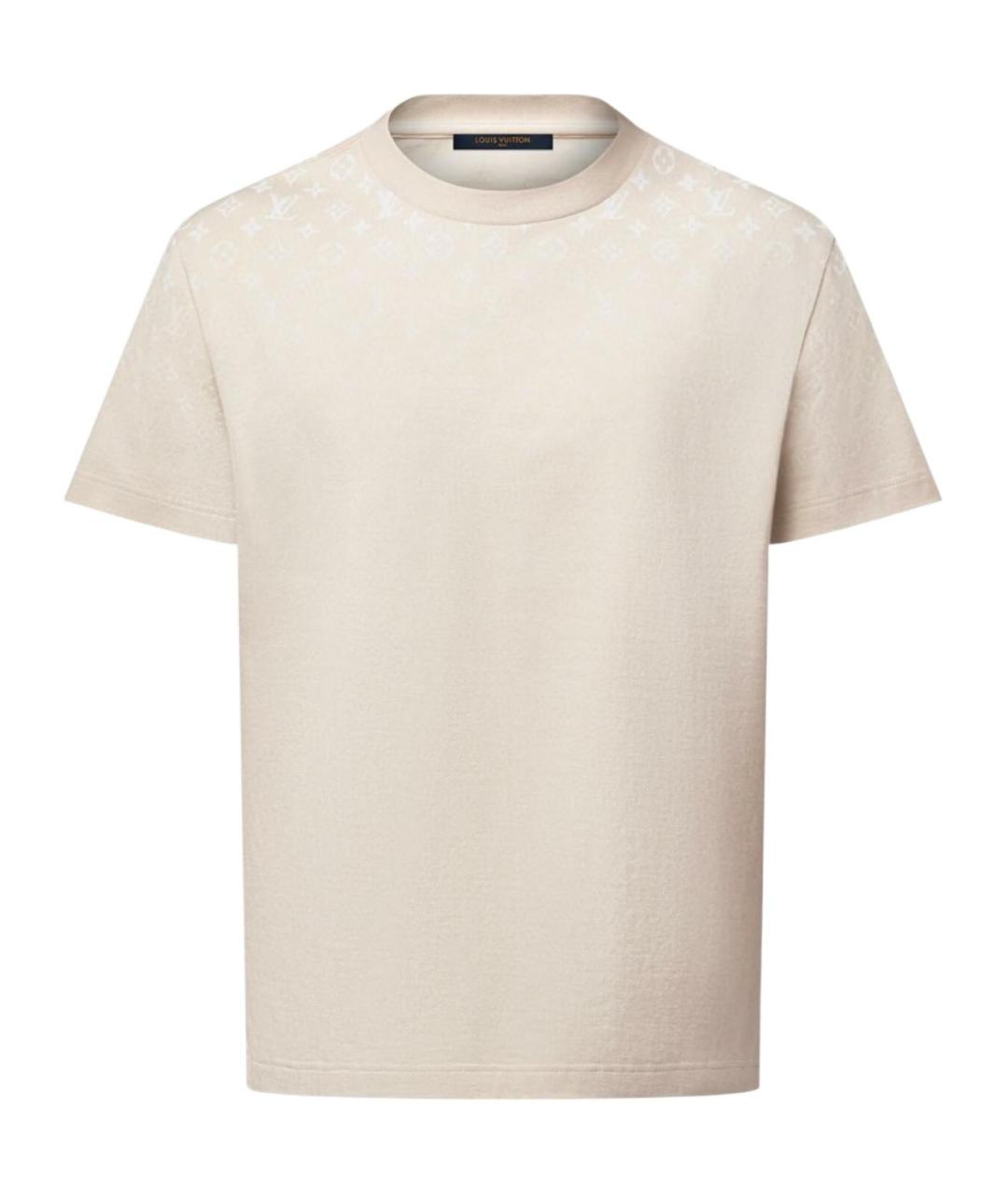 LOUIS VUITTON Хаки хлопковая футболка, фото 1
