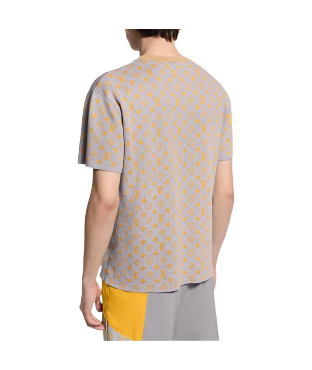 LOUIS VUITTON Бежевая хлопковая футболка, фото 3