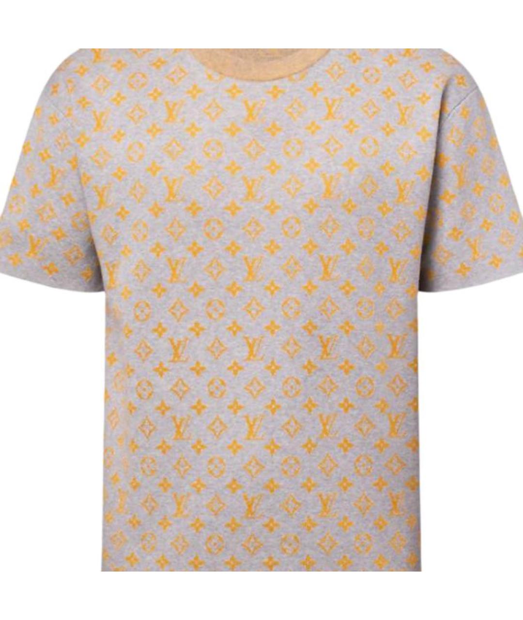LOUIS VUITTON Бежевая хлопковая футболка, фото 6