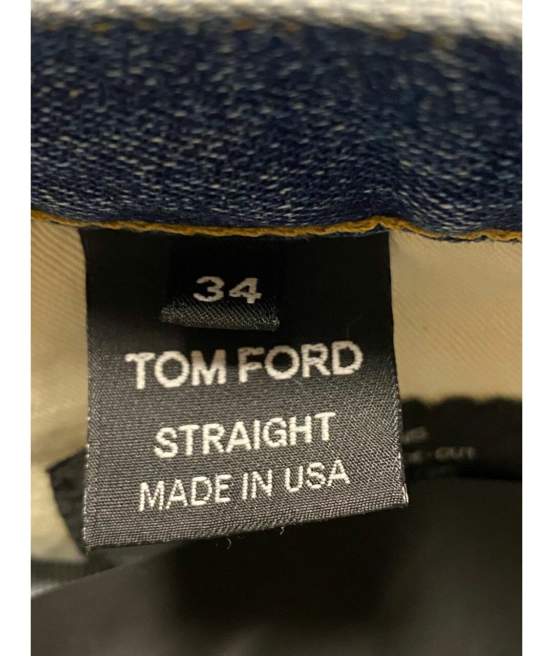 TOM FORD Голубые хлопко-эластановые прямые джинсы, фото 3