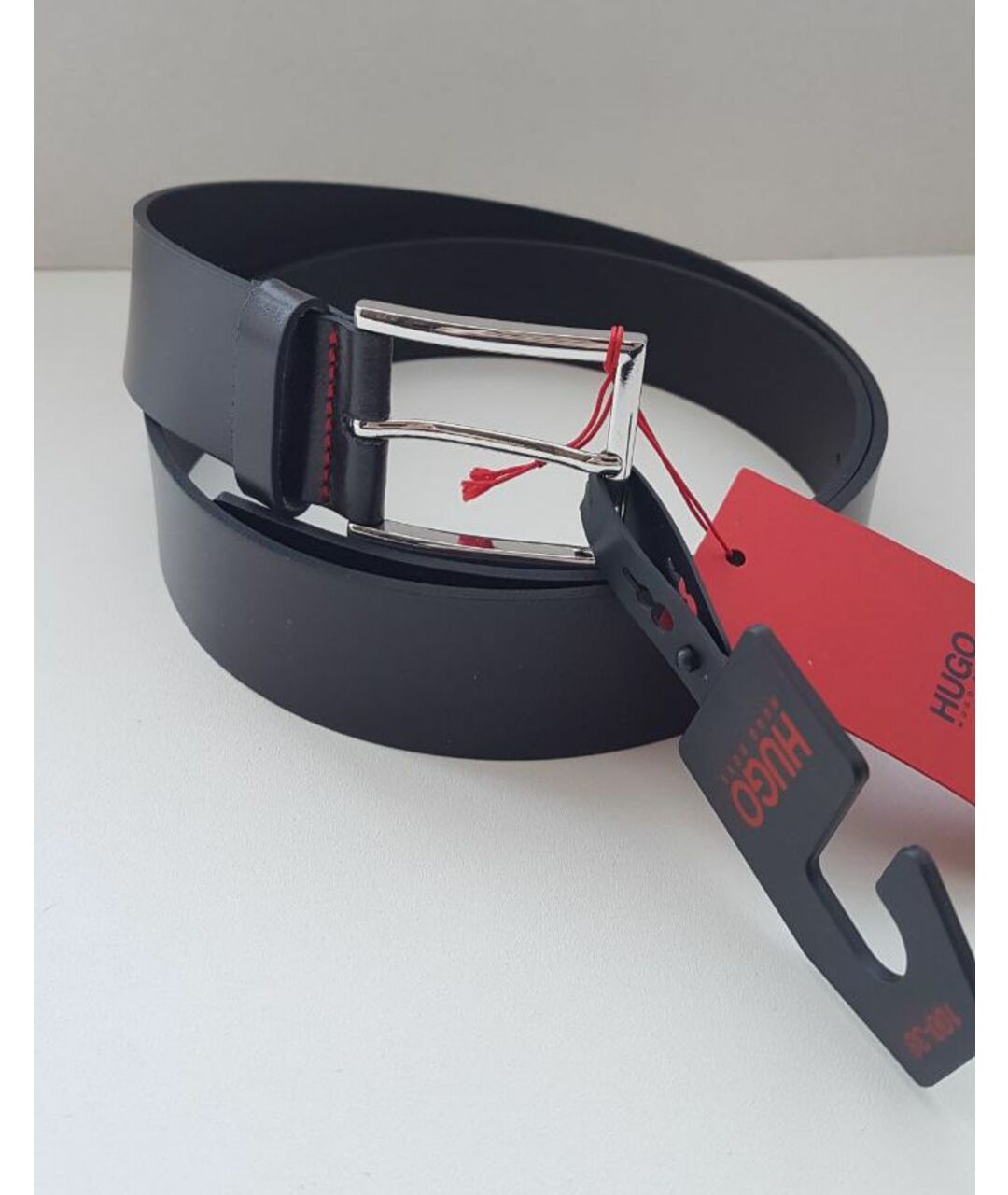 HUGO BOSS Коричневый кожаный ремень, фото 2