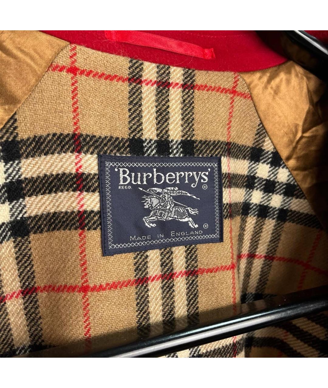 BURBERRY Красное пальто, фото 4