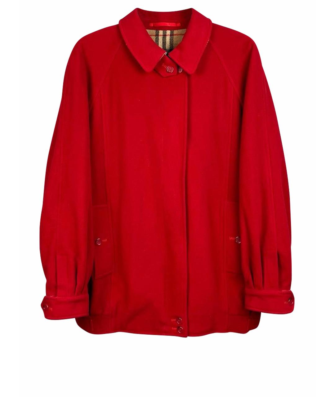 BURBERRY Красное пальто, фото 1