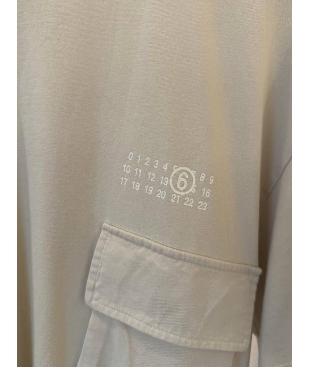 MAISON MARGIELA Бежевая хлопковая футболка, фото 2