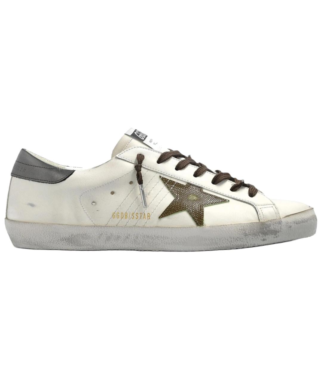 GOLDEN GOOSE DELUXE BRAND Белые низкие кроссовки / кеды, фото 1