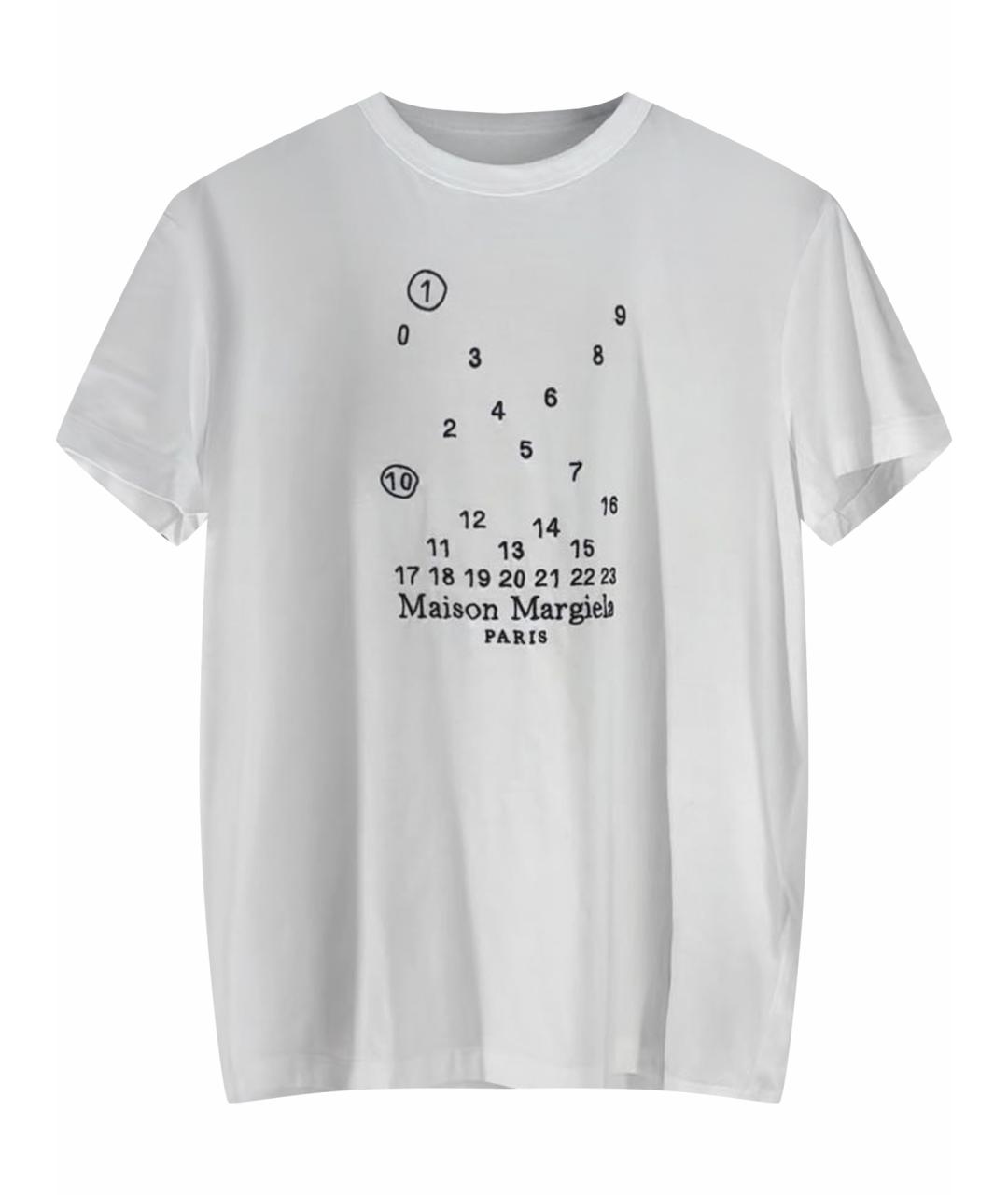 MAISON MARGIELA Белая хлопковая футболка, фото 1