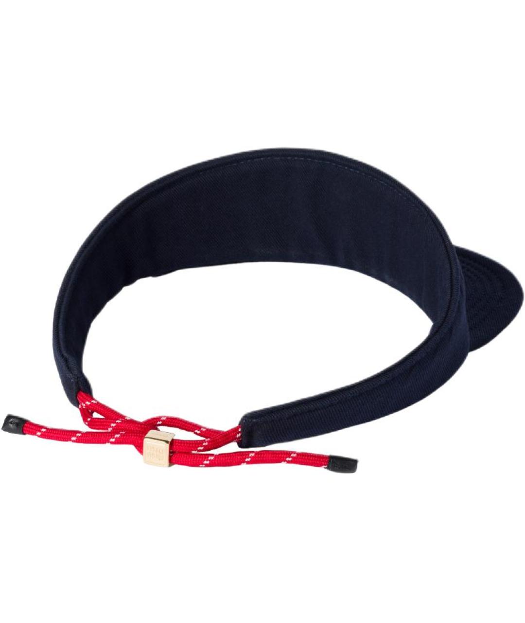 MIU MIU Темно-синяя хлопковая кепка, фото 2