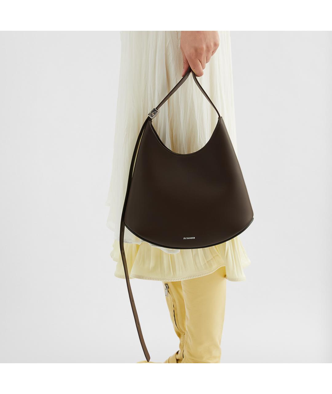 JIL SANDER Коричневая сумка через плечо, фото 6