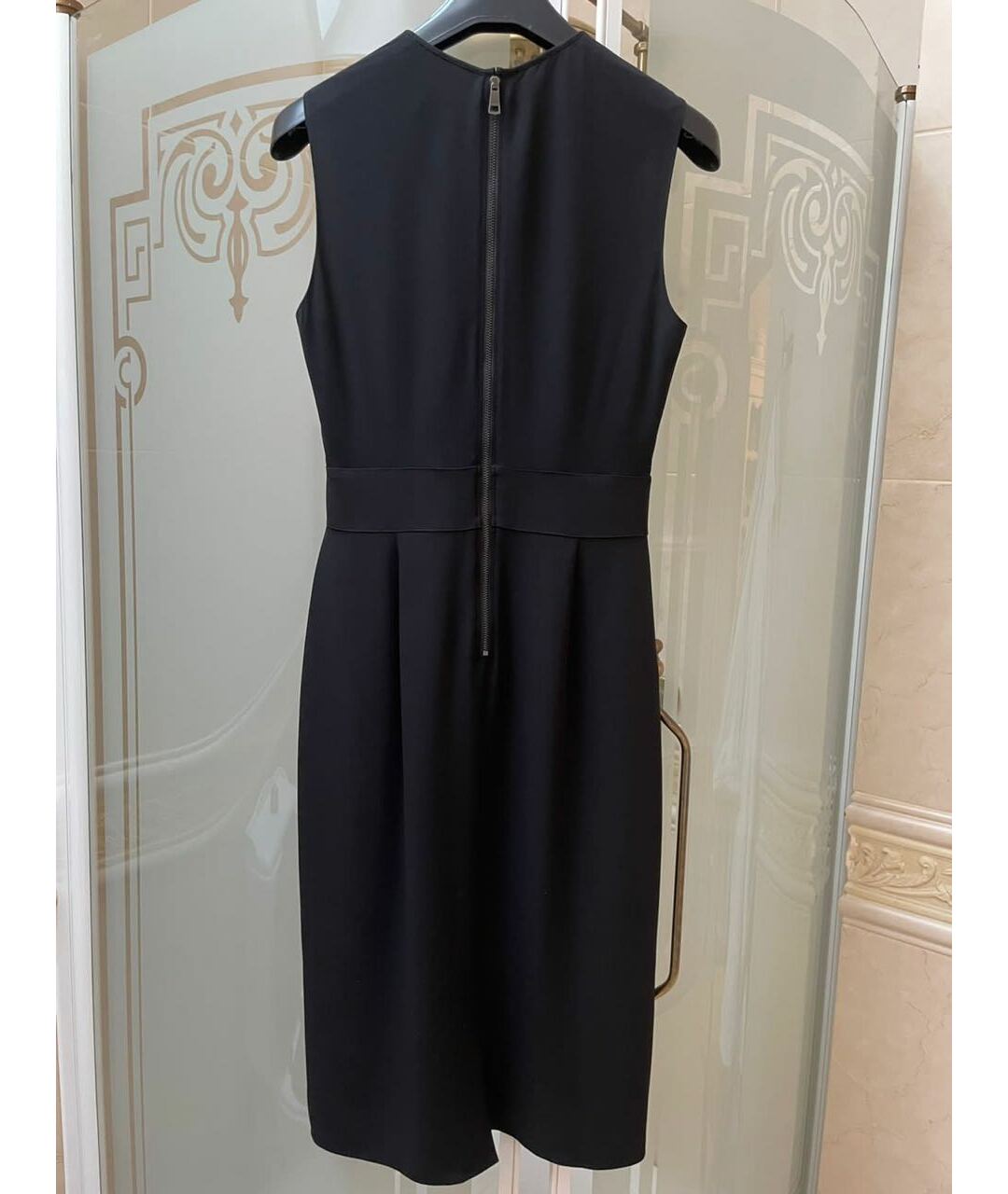 BURBERRY Черное шелковое коктейльное платье, фото 2