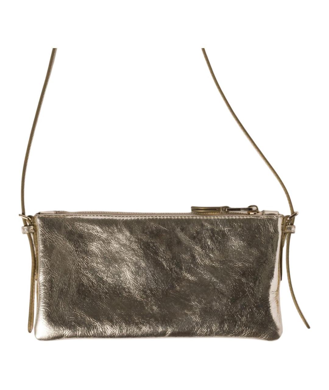 MIU MIU Серебряная кожаная сумка через плечо, фото 3