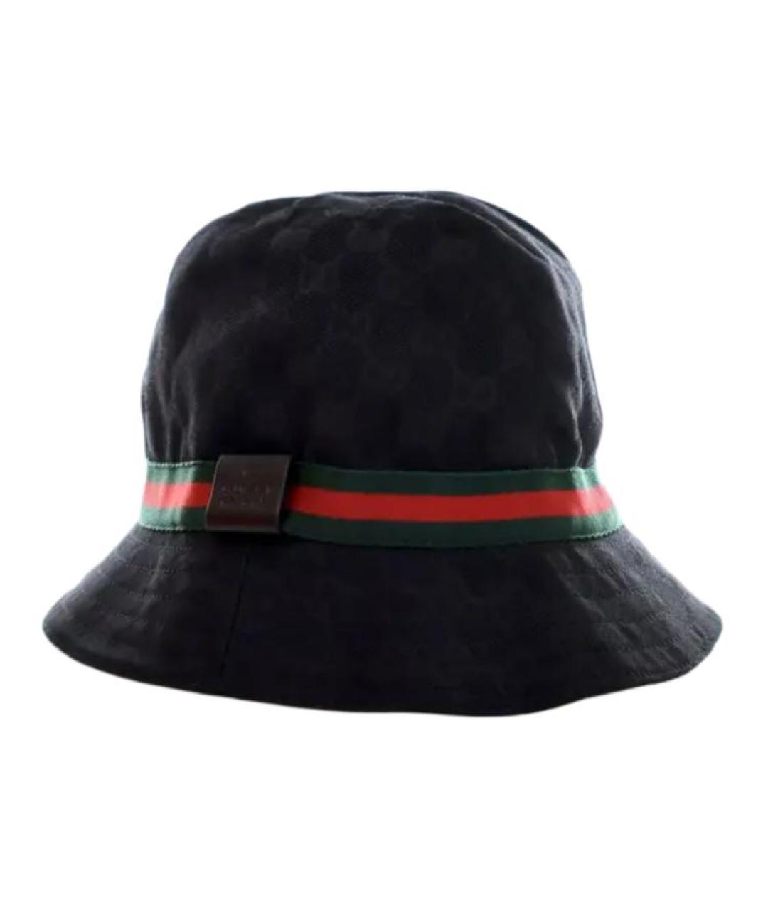 GUCCI Черная хлопковая панама, фото 4