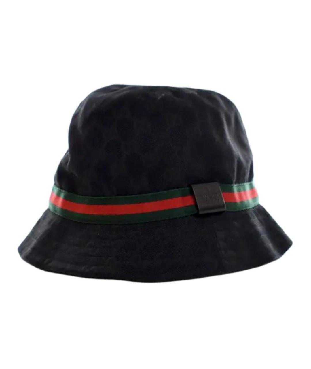 GUCCI Черная хлопковая панама, фото 3