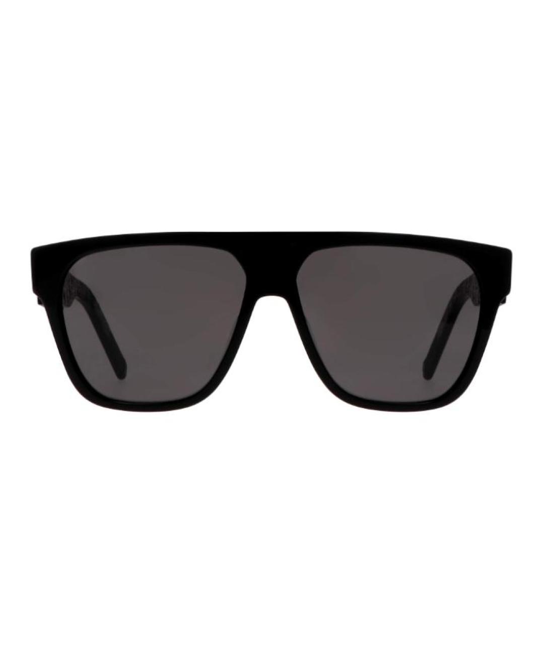 CHRISTIAN DIOR Черные пластиковые солнцезащитные очки, фото 2