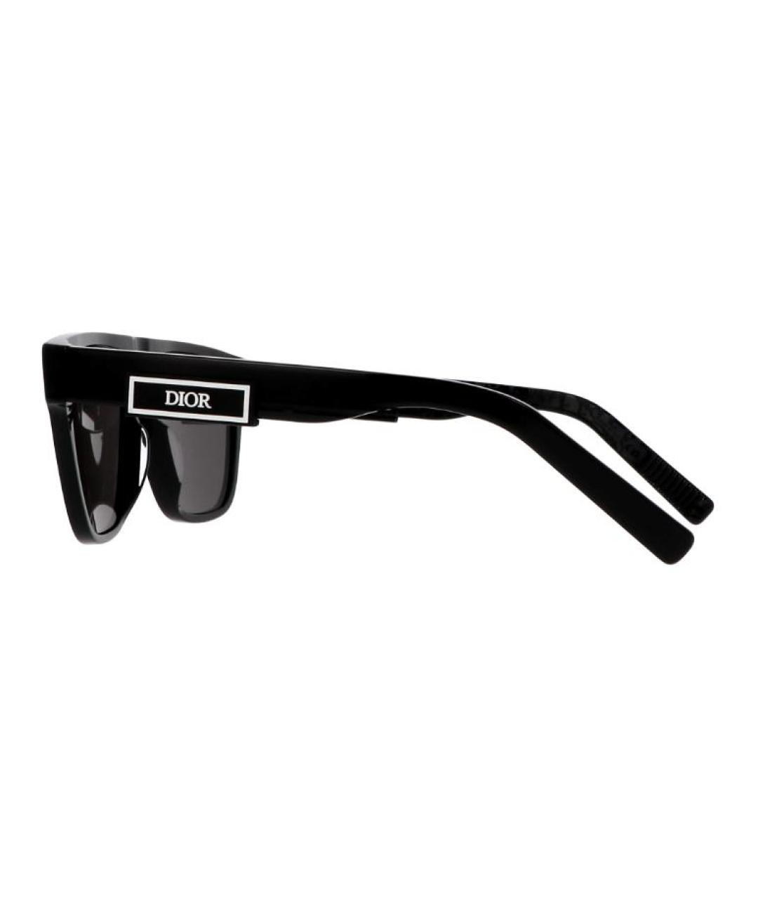 CHRISTIAN DIOR Черные пластиковые солнцезащитные очки, фото 3