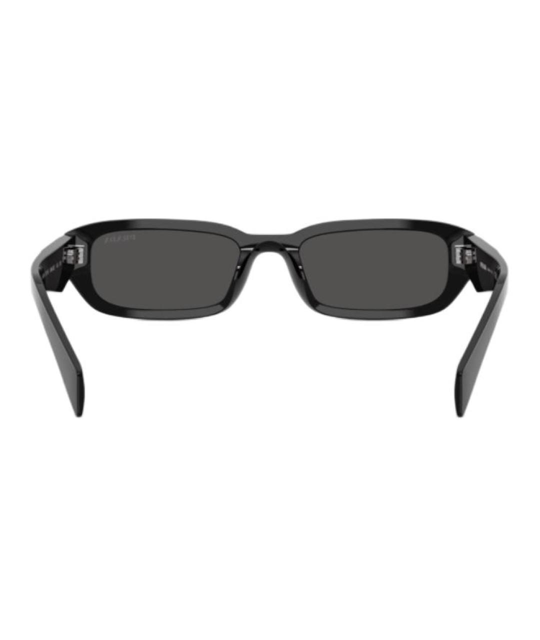 PRADA Черные пластиковые солнцезащитные очки, фото 2