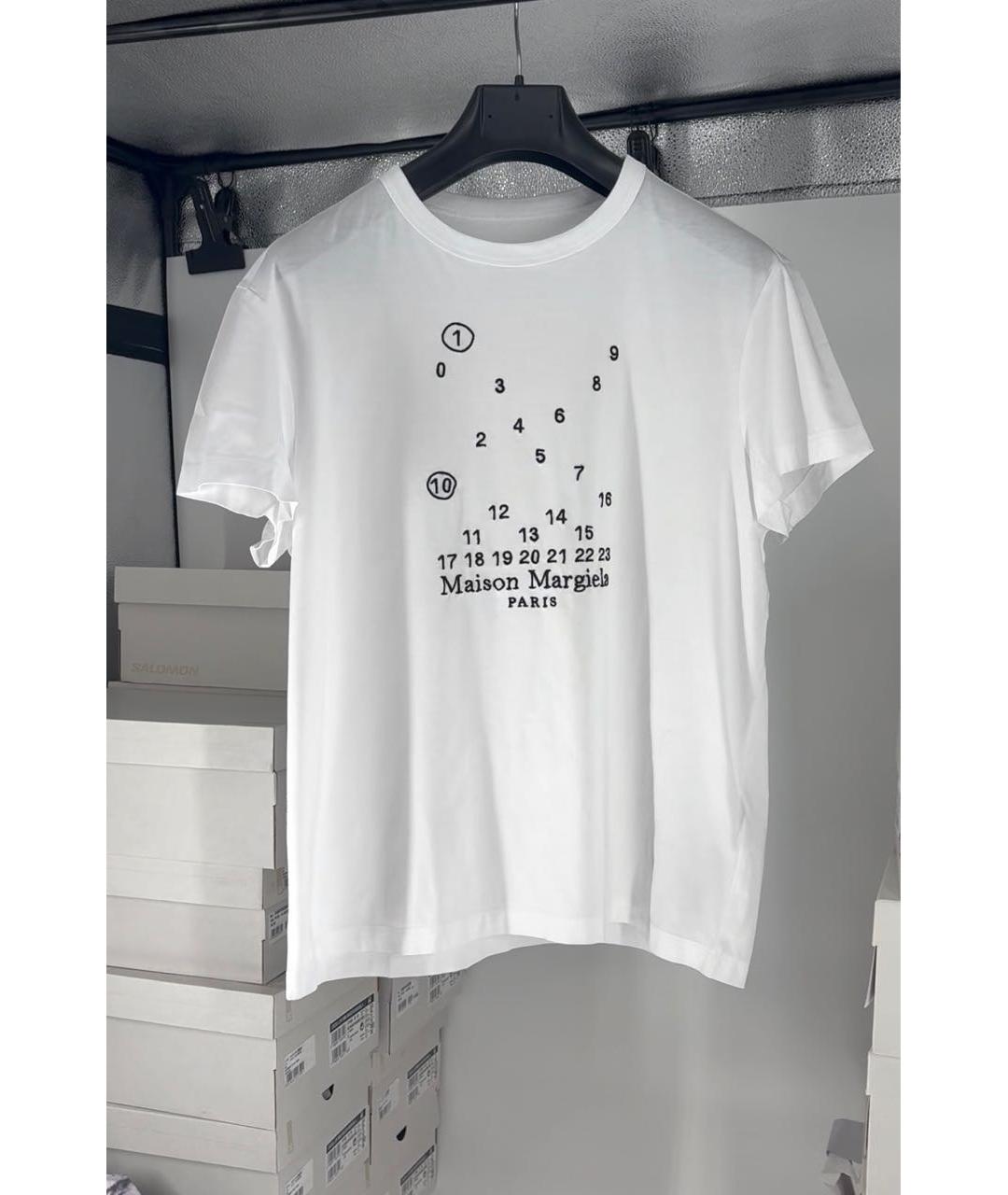 MAISON MARGIELA Белая хлопковая футболка, фото 5