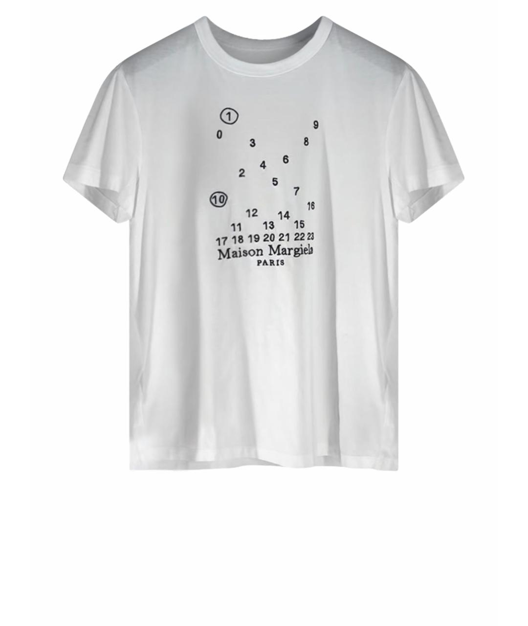 MAISON MARGIELA Белая хлопковая футболка, фото 1