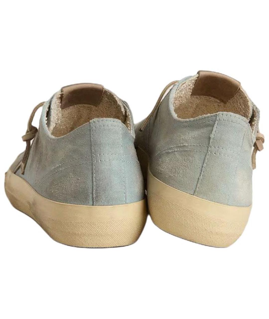 GOLDEN GOOSE DELUXE BRAND Голубые низкие кроссовки / кеды, фото 4