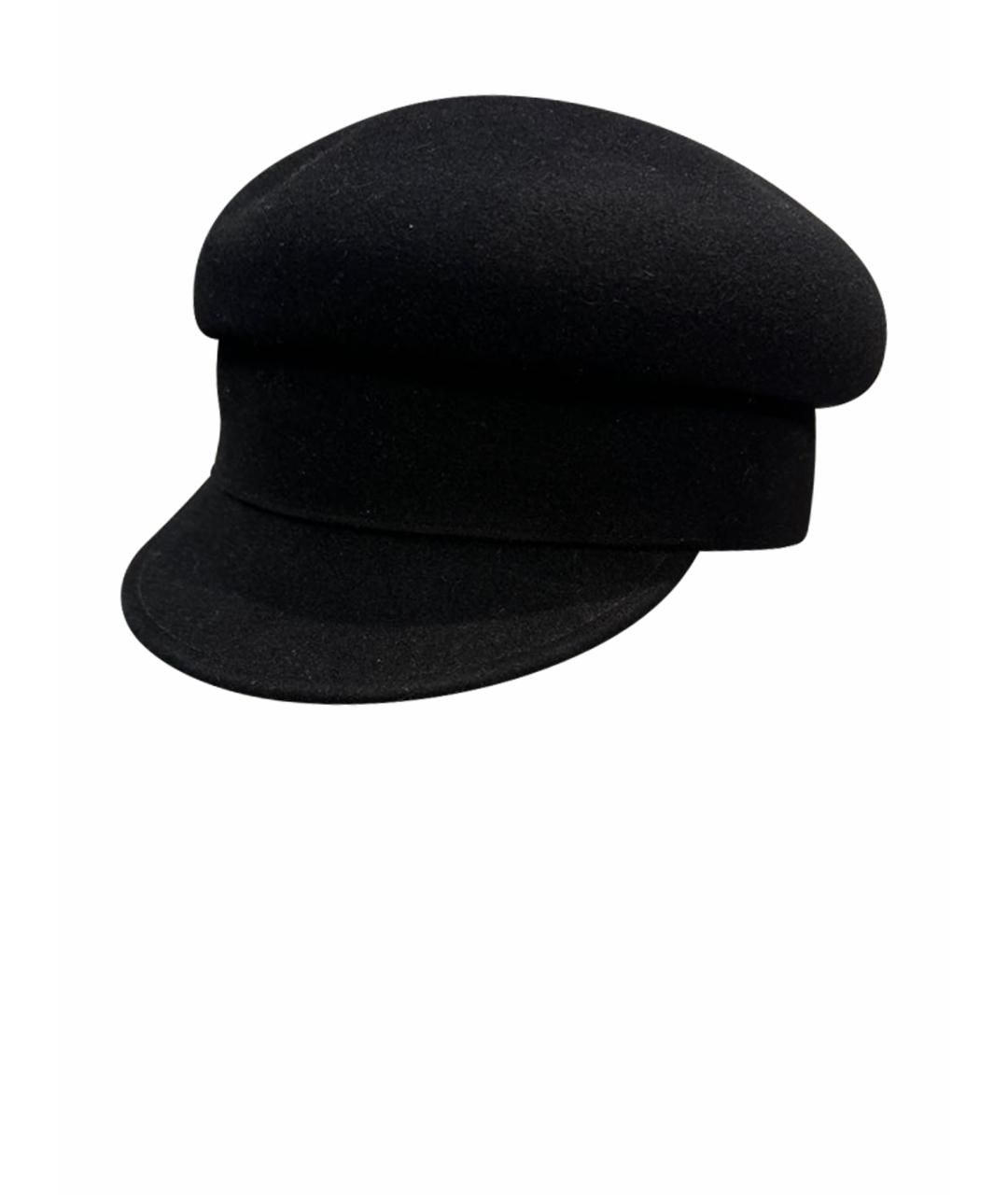 CHRISTIAN DIOR Черная шерстяная кепка, фото 1
