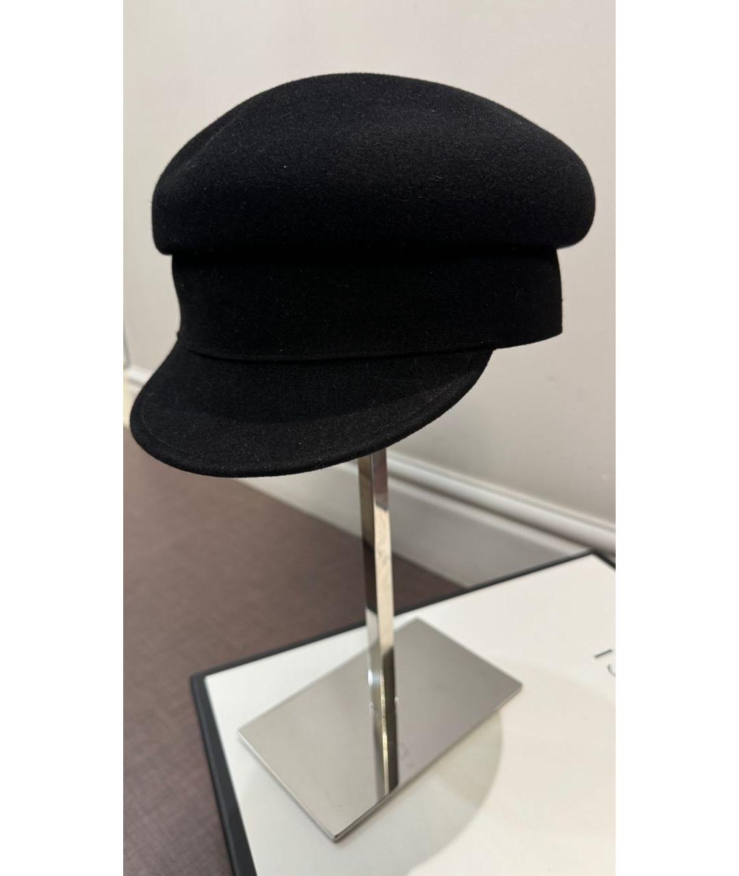CHRISTIAN DIOR Черная шерстяная кепка, фото 7