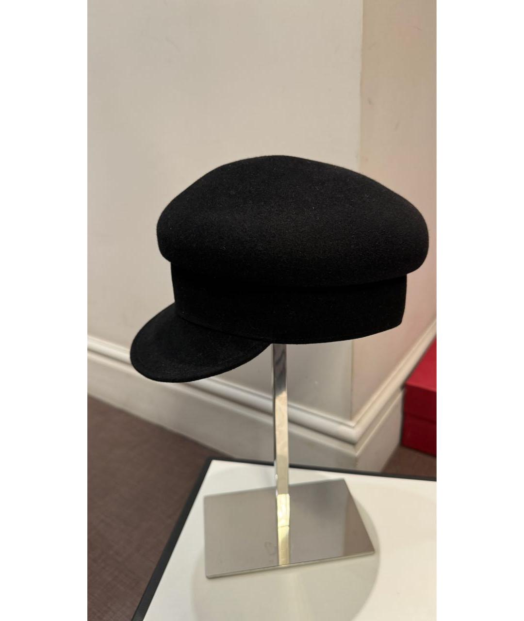 CHRISTIAN DIOR Черная шерстяная кепка, фото 6