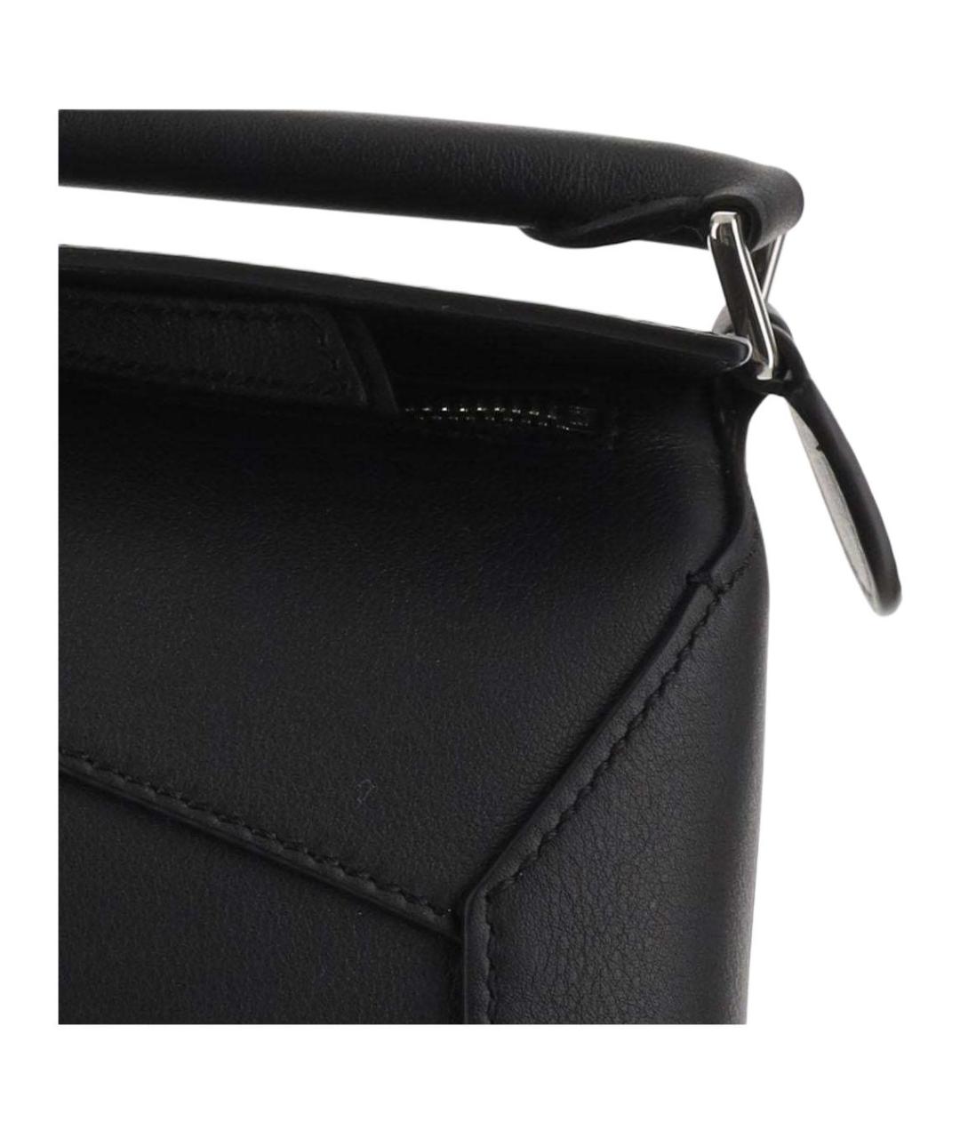 LOEWE Черная кожаная сумка через плечо, фото 5