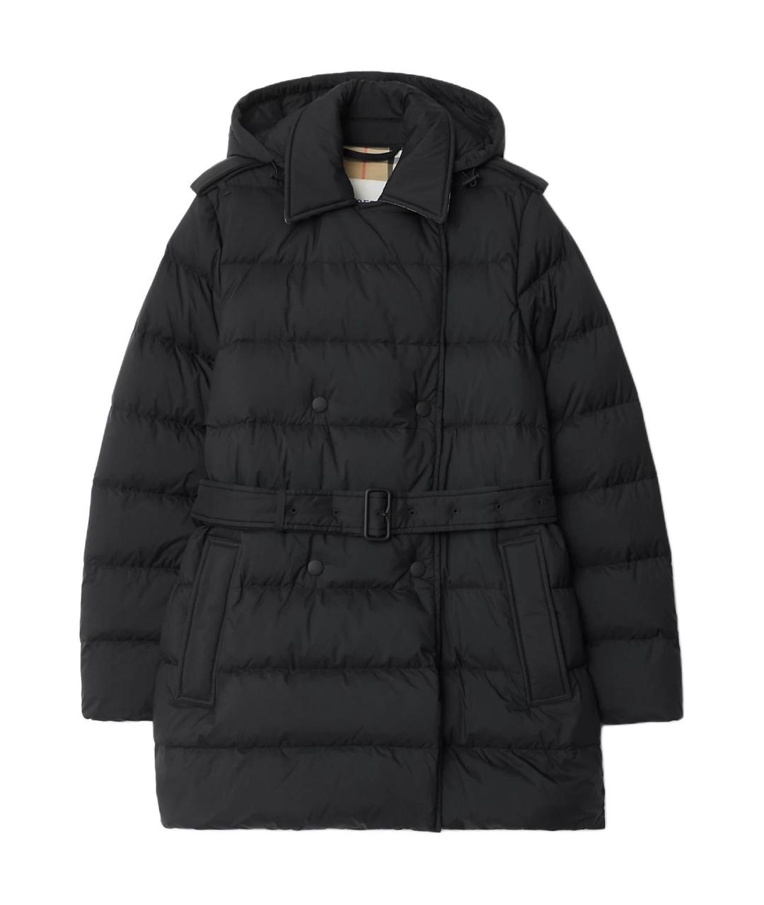 BURBERRY Черный пуховик, фото 1