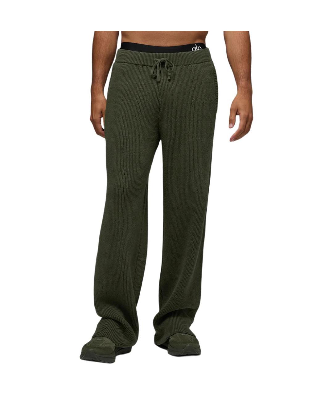 ALO YOGA Хаки повседневные брюки, фото 3