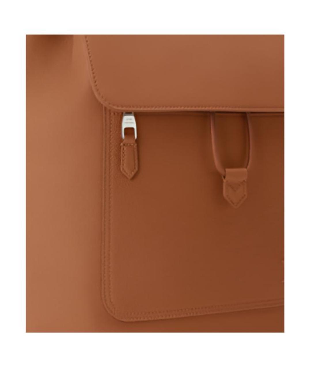 LOUIS VUITTON Коричневый кожаный рюкзак, фото 5