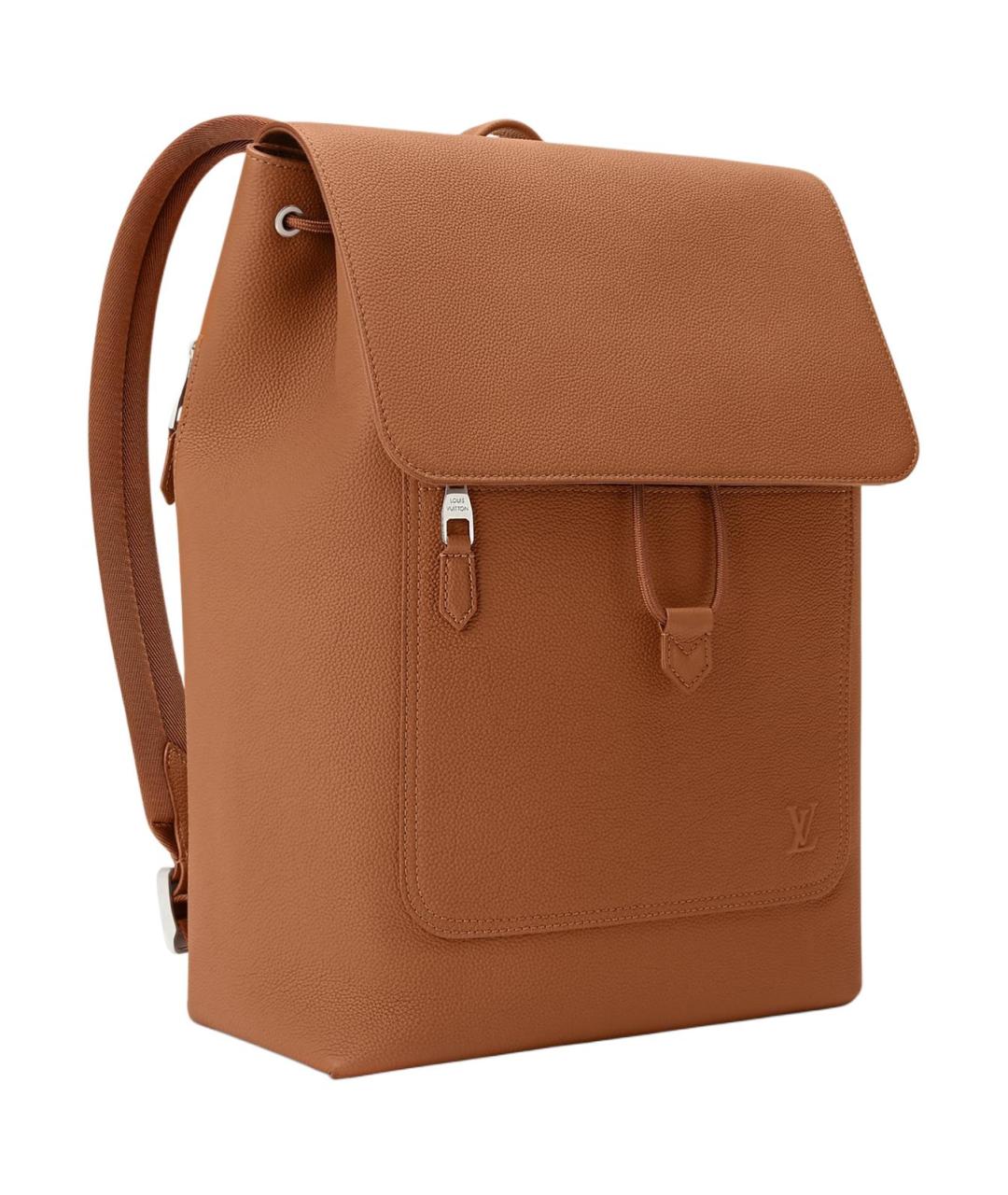 LOUIS VUITTON Коричневый кожаный рюкзак, фото 2