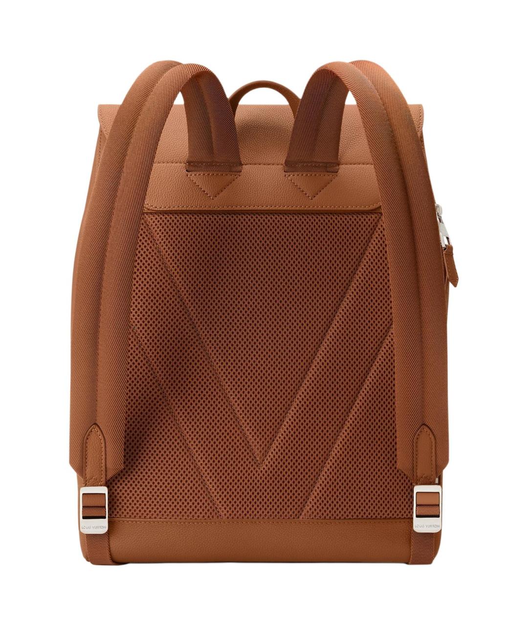 LOUIS VUITTON Коричневый кожаный рюкзак, фото 3