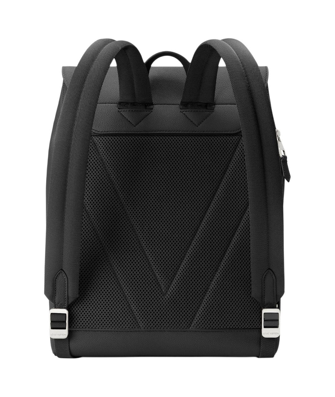 LOUIS VUITTON Черный кожаный рюкзак, фото 4