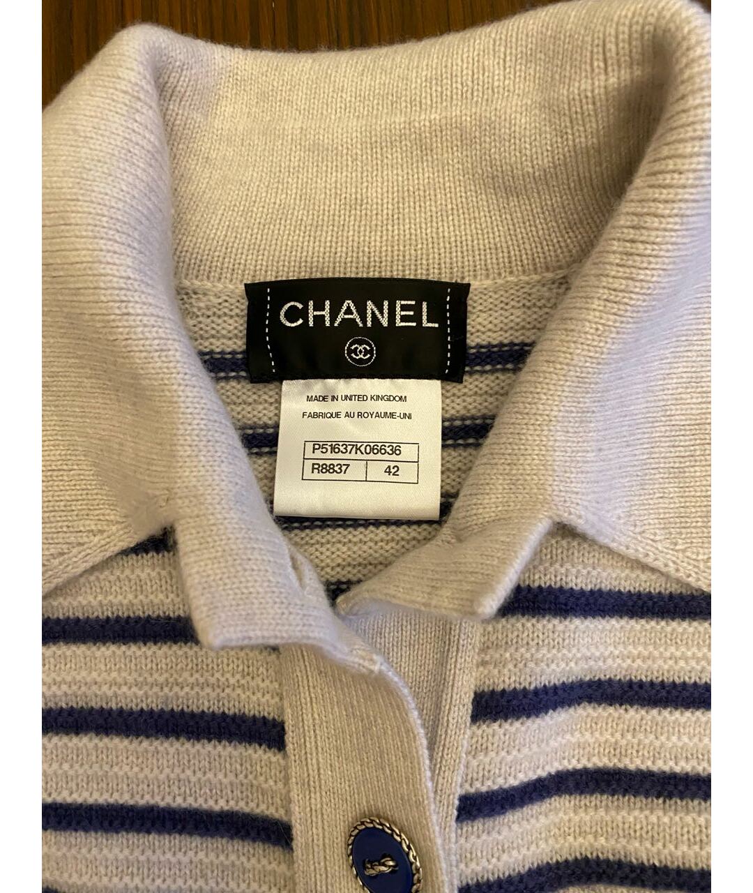CHANEL Бежевый кашемировый джемпер / свитер, фото 3