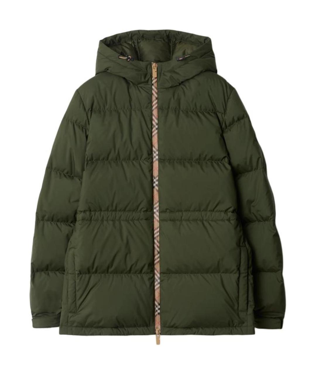 BURBERRY Хаки пуховик, фото 1